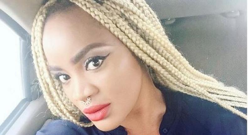 Actress Uche Ogbodo wearing a septum ring that was the rave in 2016