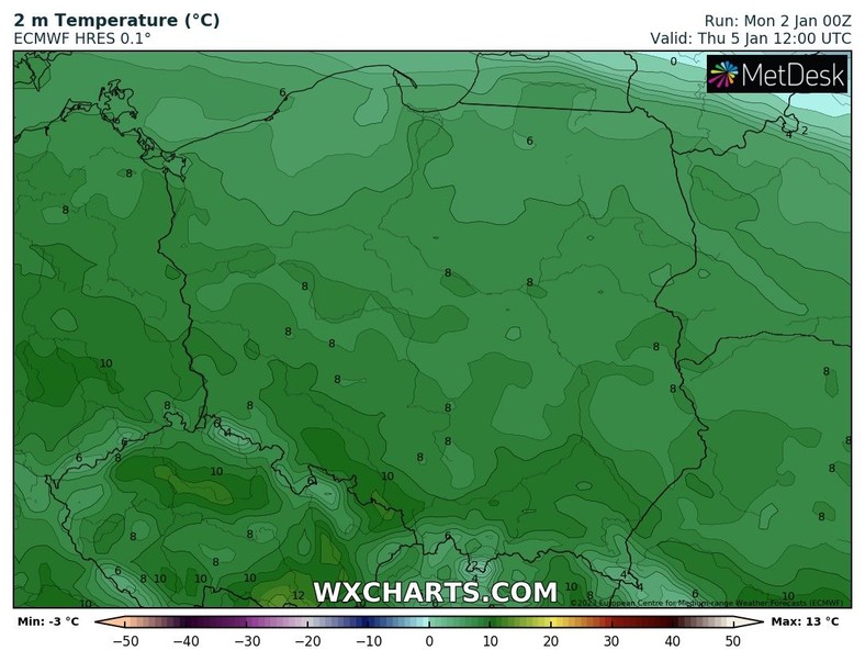 Do czwartku utrzyma się w Polsce wysoka temperatura, ale rekordów już nie będzie