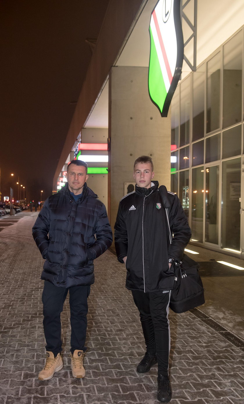 Jakub Ojrzynski Leszek Ojrzynski. Legia Warszawa Akademia Pilkarska. 05.02.2017