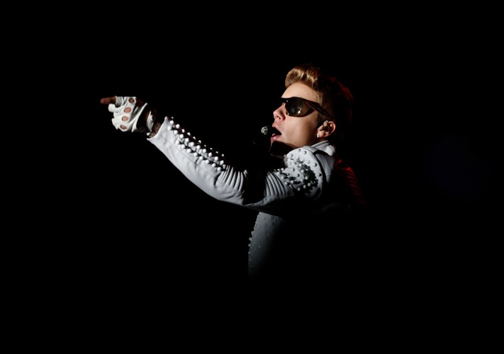 Justin Bieber podczas koncertu w Asuncion (Paragwaj) – listopad 2013