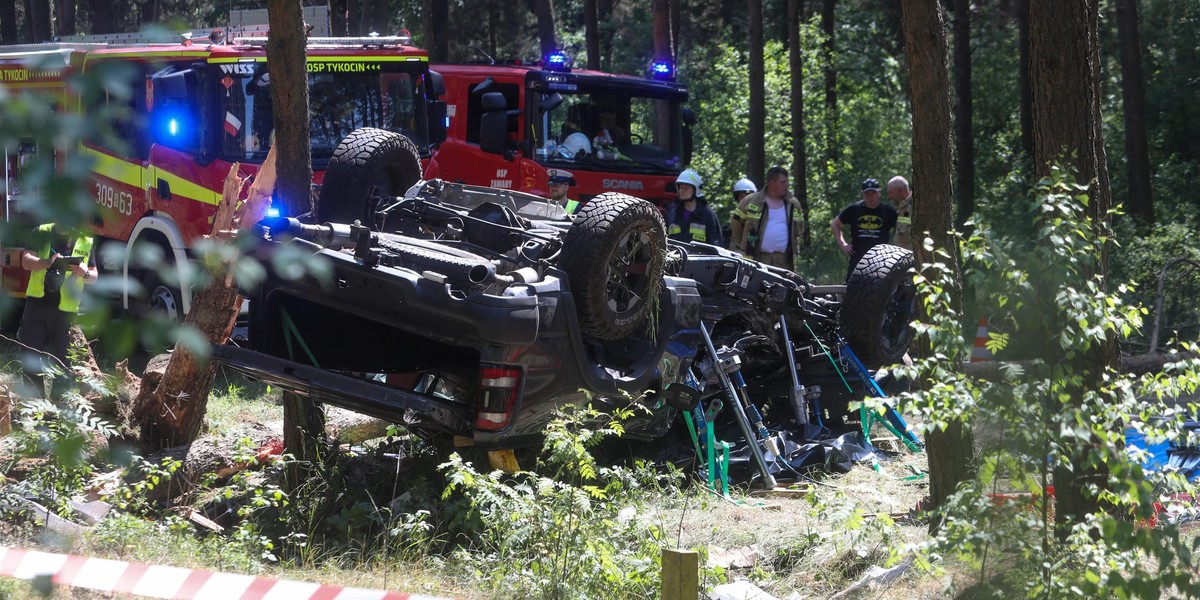 Tragiczny wypadek na DK64.