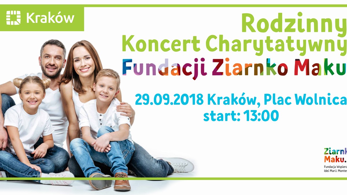 Kraków: koncert charytatywny. Fundacja Ziarnko Maku