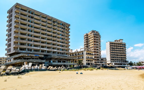 Opuszczony kurort Warosia (Varosha), Famagusta, Cypr