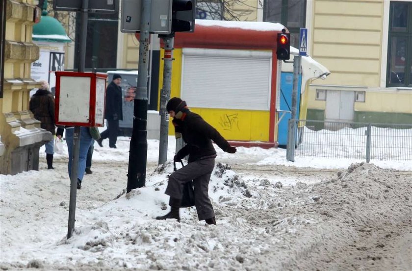 Zima, Łódź, paraliż, nawałnica