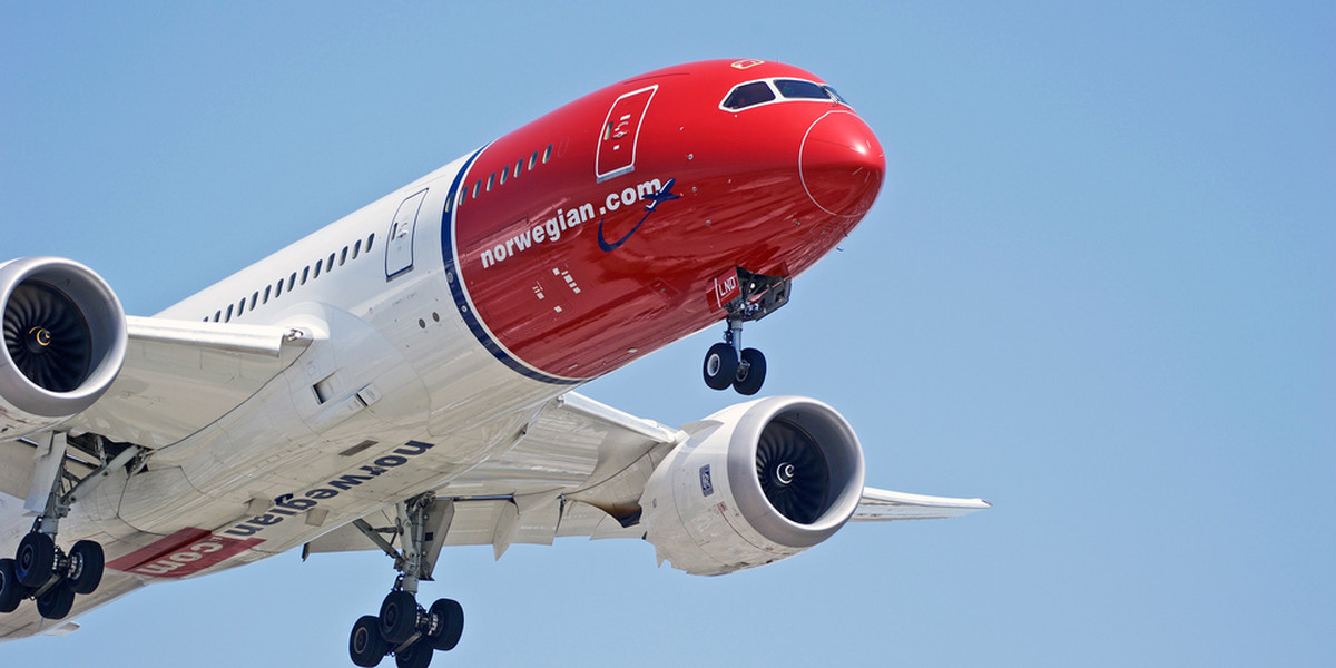 Norwegian Air Shuttle to tanie linie lotnicze, latające ze Skandynawii do Europy, Ameryki Północnej i Azji