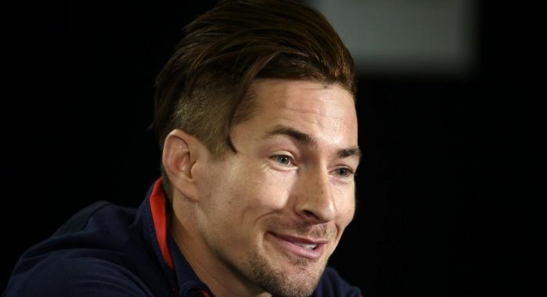 Nicky Hayden of the United States, pictured in 2016, was rushed to the hospital after being hit by a car while training in Italy