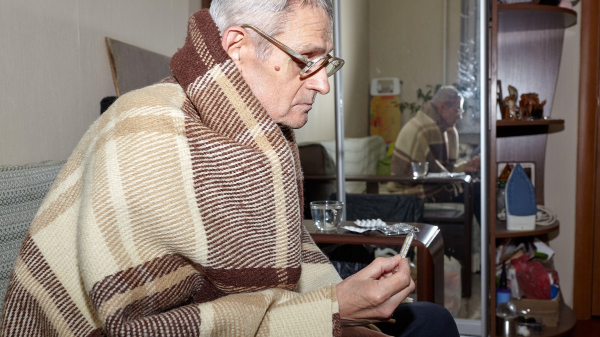 Penzioner - ilustracija