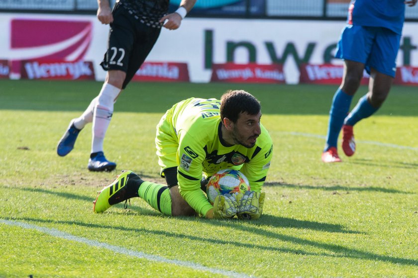 Pilka nozna. Ekstraklasa. Miedz Legnica - Zaglebie Sosnowiec. 22.04.2019