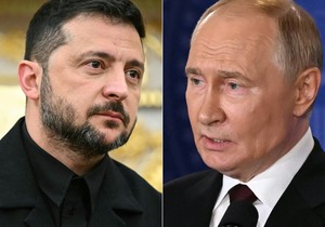 Volodimir Zelenski i Vladimir Putin