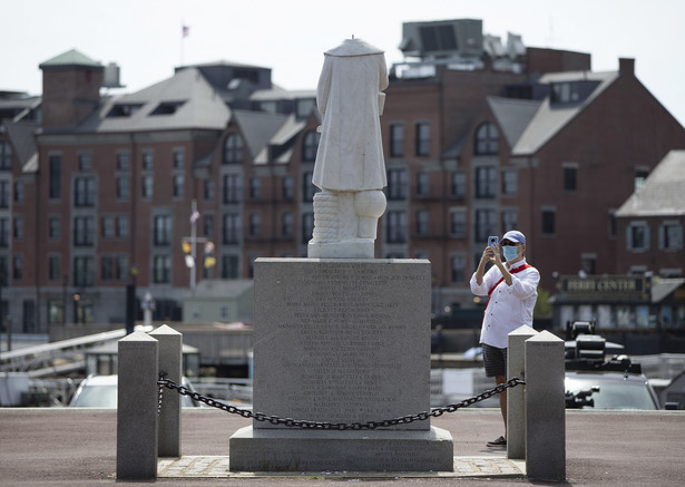 Ucięto głowę pomnikowi Kolumba w Bostonie