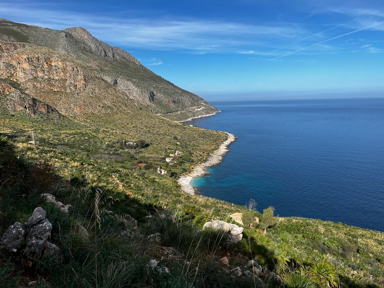 Widoki ze szlaku: Pizzo Corvo – Grotta preistorica dell’Uzzo