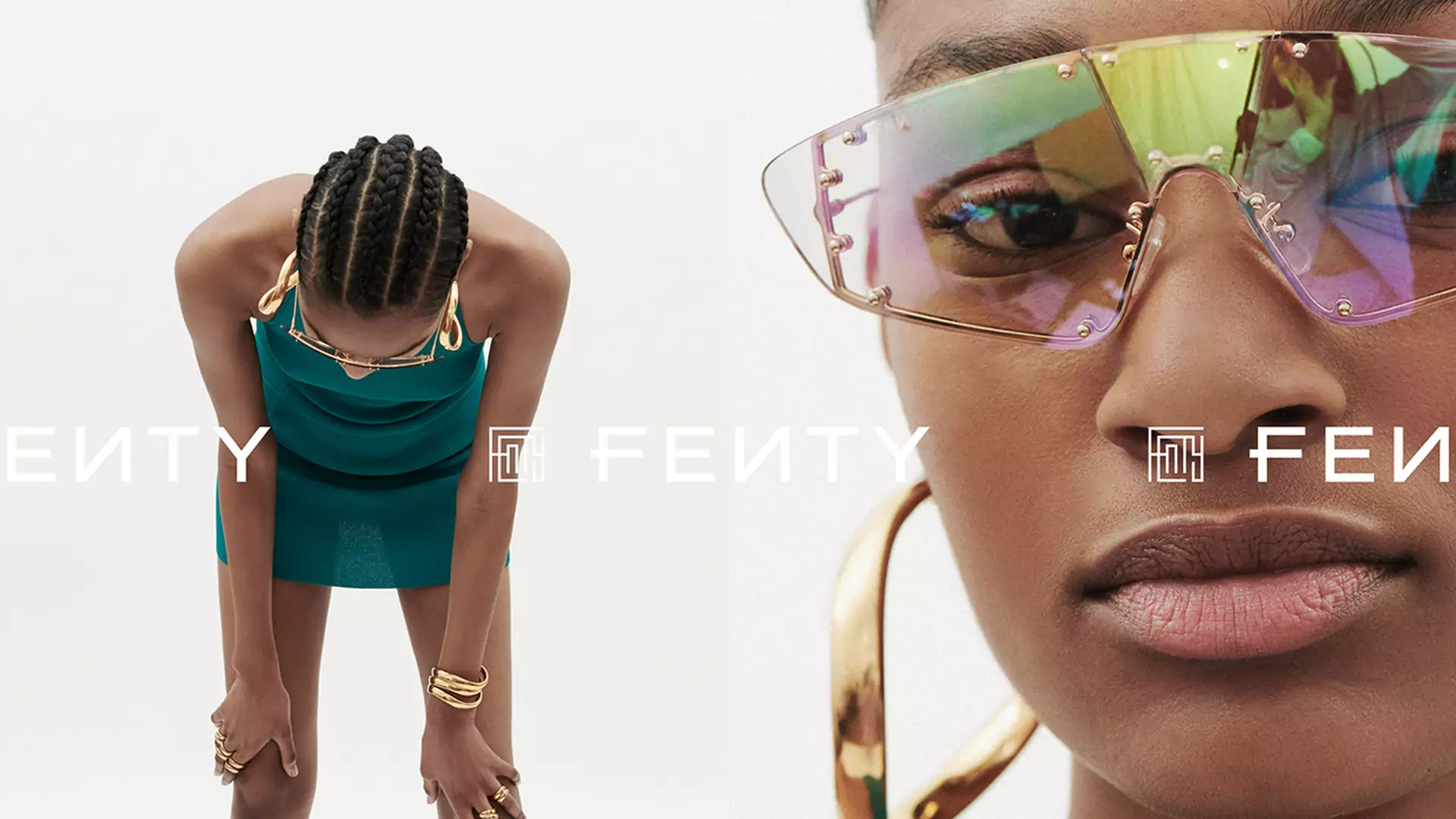 Techno okulary i tropikalne kolory. Kolejne projekty FENTY od Rihanny
