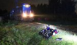 15-latek w ciężkim stanie. Wjechał motocyklem pod pociąg