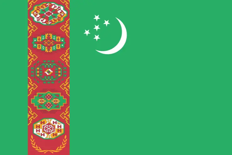 flaga_turkmenistan