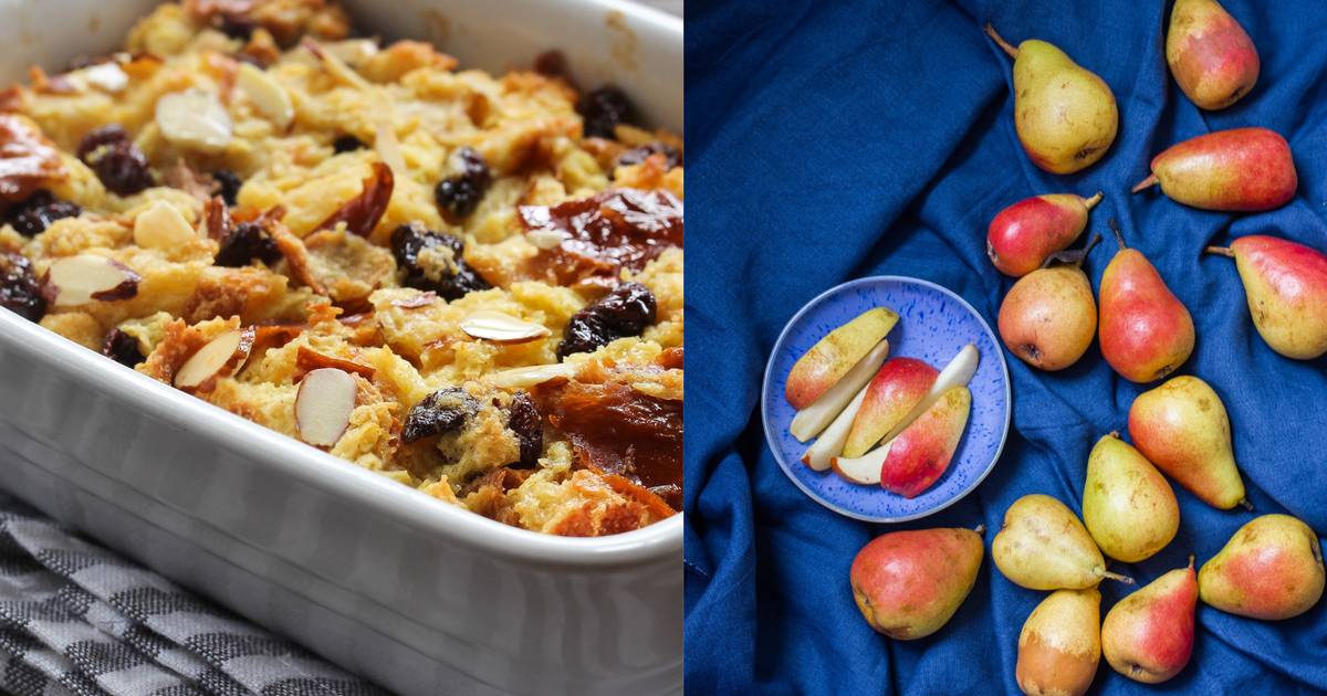 "Żebrak" gruszkowy po szlachecku jesienny pudding z gruszek i ciemnego