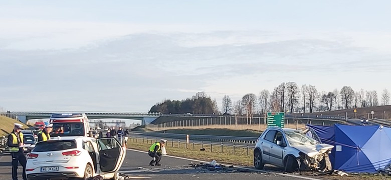 Tragiczny wypadek na S7. Jeden z kierowców jechał pod prąd