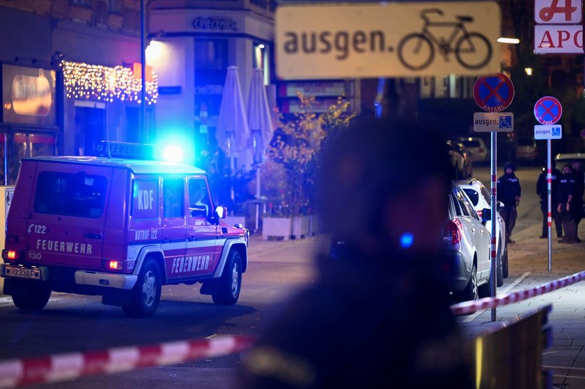 Gunfire exchanges in Vienna