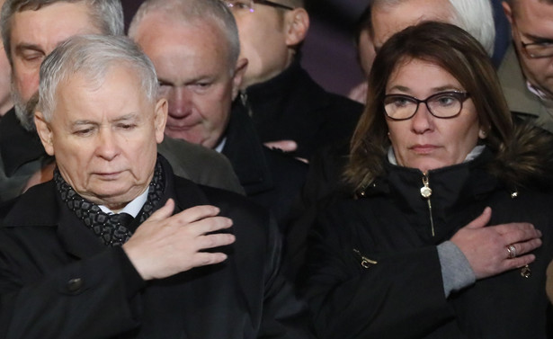 Jarosław Kaczyński i Beata Mazurek