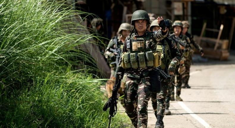 Philippine troops have been fighting militants linked to the Islamic State group in Marawi city for over a month