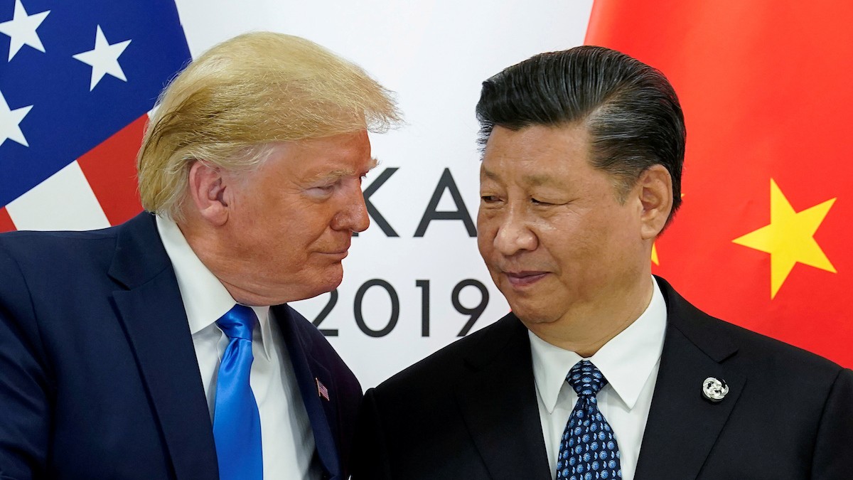 Donald Trump a Si Ťin-pching