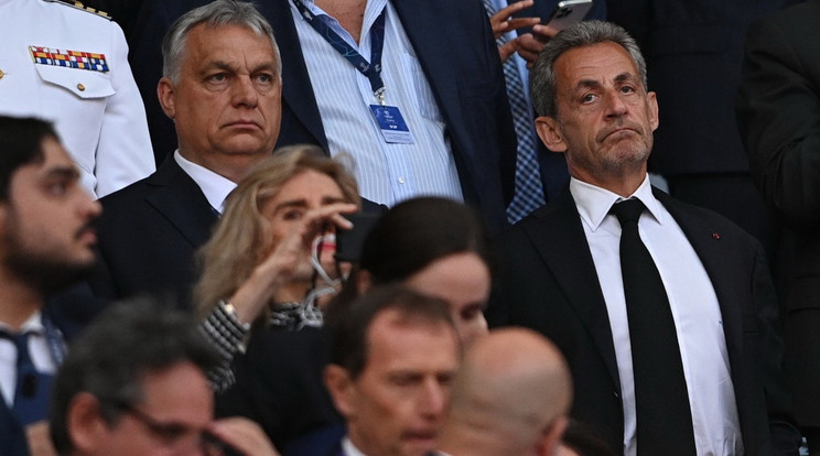 Orbán Viktor Nicolas Sarkozy, korábbi francia köztársasági elnök mellett izgulta végig a Real Madrid-Liverpool BL-döntőt / Fotó: Profimedia