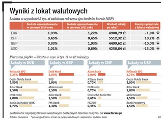 Ranking lokat walutowych. Depozyty w dolarach, euro i funtach na minusie