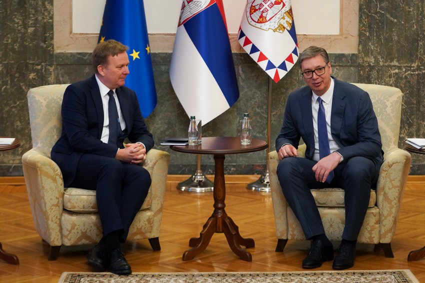 Peter Sorensen i Aleksandar Vučić