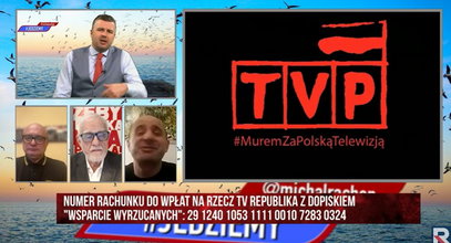 TV Republika zbiera pieniądze na "wsparcie wyrzucanych" z TVP. "Ależ to jest bezczelne"