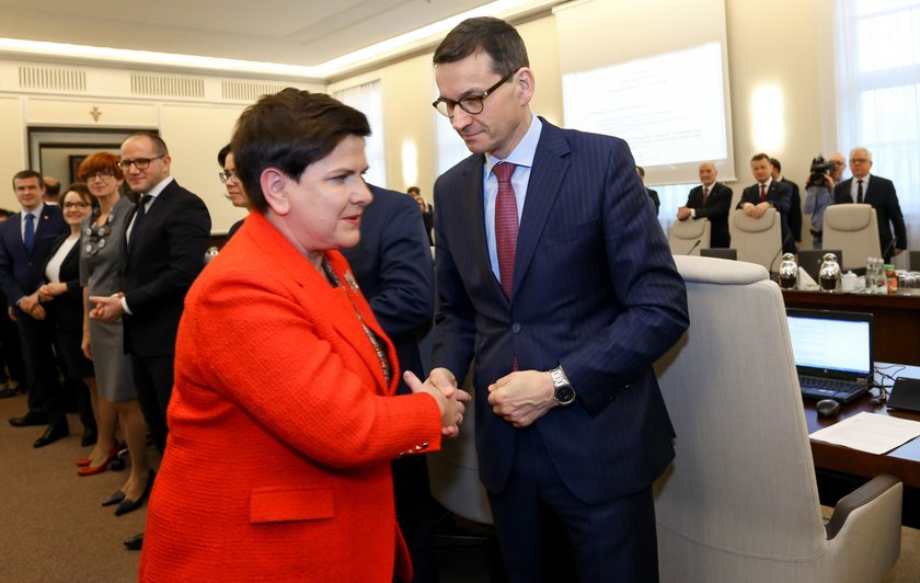 Beata Szydło i Mateusz Morawiecki