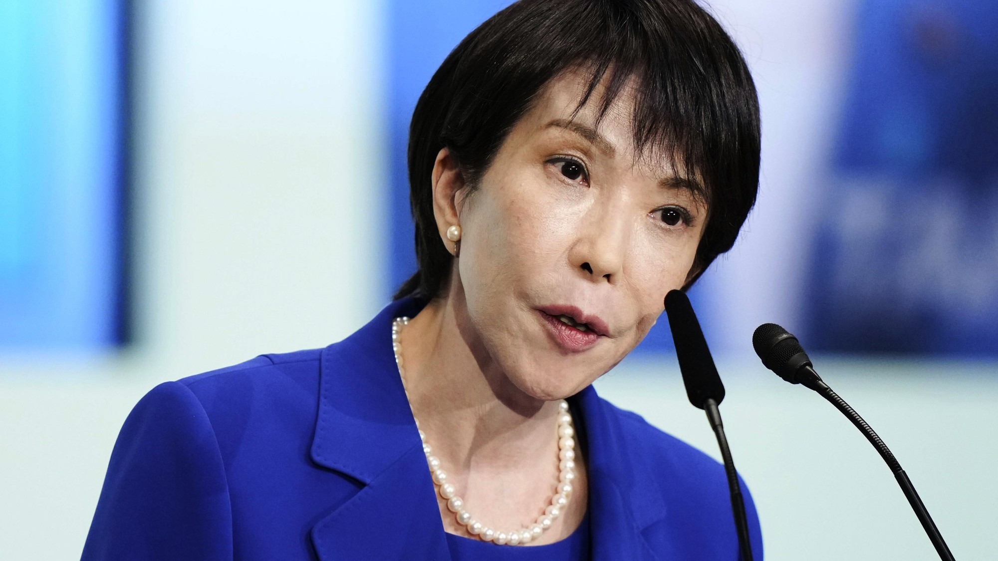 Japonská premiérka Sanae Takaičiová.