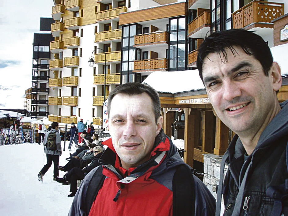 Milan Lovrić (levo) pre ubistva naterao suprugu da svoju auto-školu prepiše njegovom drugu Bojanu Vranešu (desno)