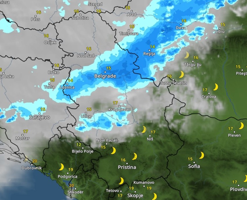 Nevreme u 2 sata posle ponoći
