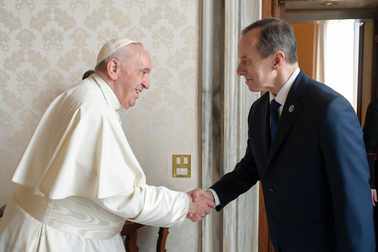 Marszałek Senatu spotkał się z papieżem Franciszkiem