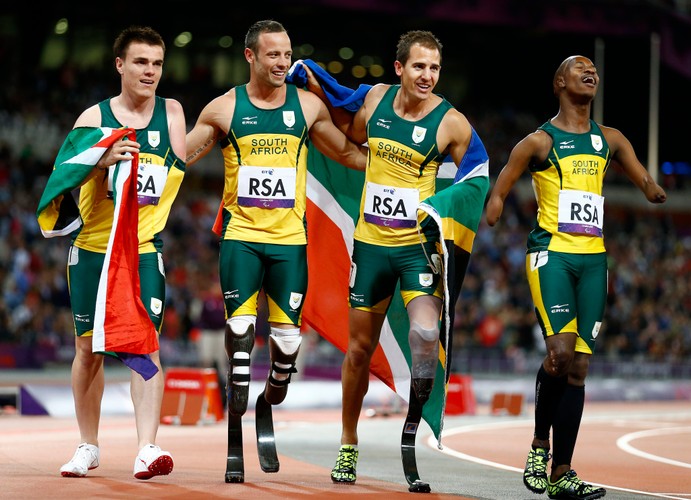 Zivan Smith, Oscar Pistorius, Arnu Fourie i Samkelo Radebe