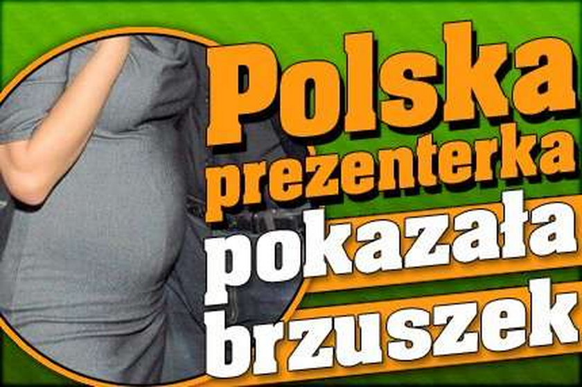 Polska prezenterka pokazała brzuszek