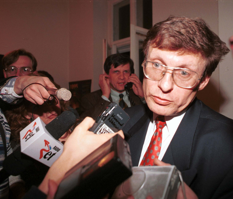 Leszek Balcerowicz, autor pakietu ustaw nazwanych później planem Balcerowicza, które wprowadziły w Polsce kapitalizm. 1995 r.