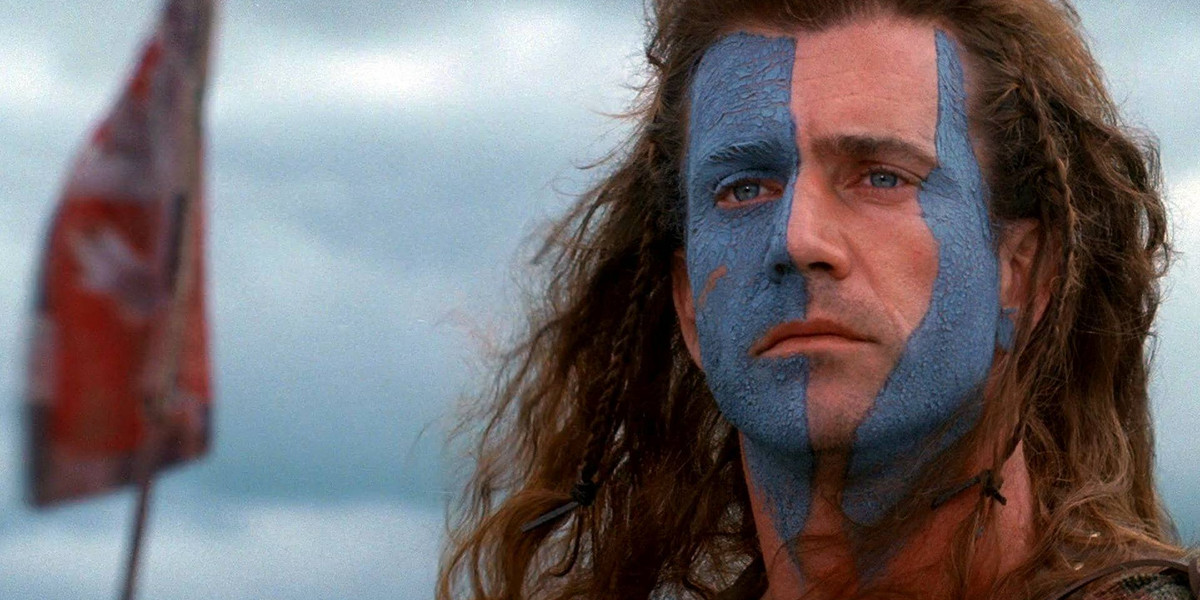 William Wallace z "Braveheart" - filmowe ucieleśnienie prawdziwego przywódcy