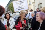 WARSZAWA PROTEST PRZECIWKO SZTUCE GOLGOTA PICNIC