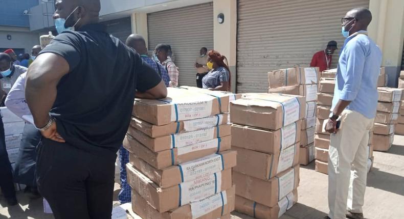 Lagos East by-elections: INEC dispatches sensitive materials to LGAs/Illustrative photo. [Twitter/@inecnigeria]