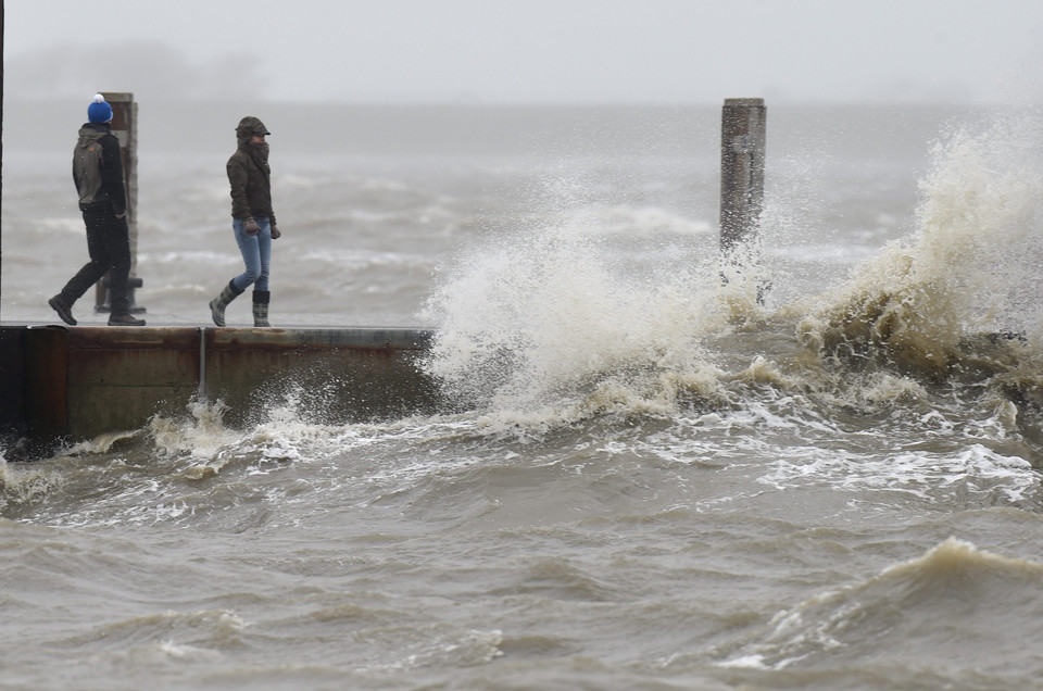 GERMANY WEATHER STORMS (Storm on the North sea)