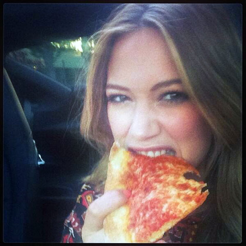 Hilary Duff pizza