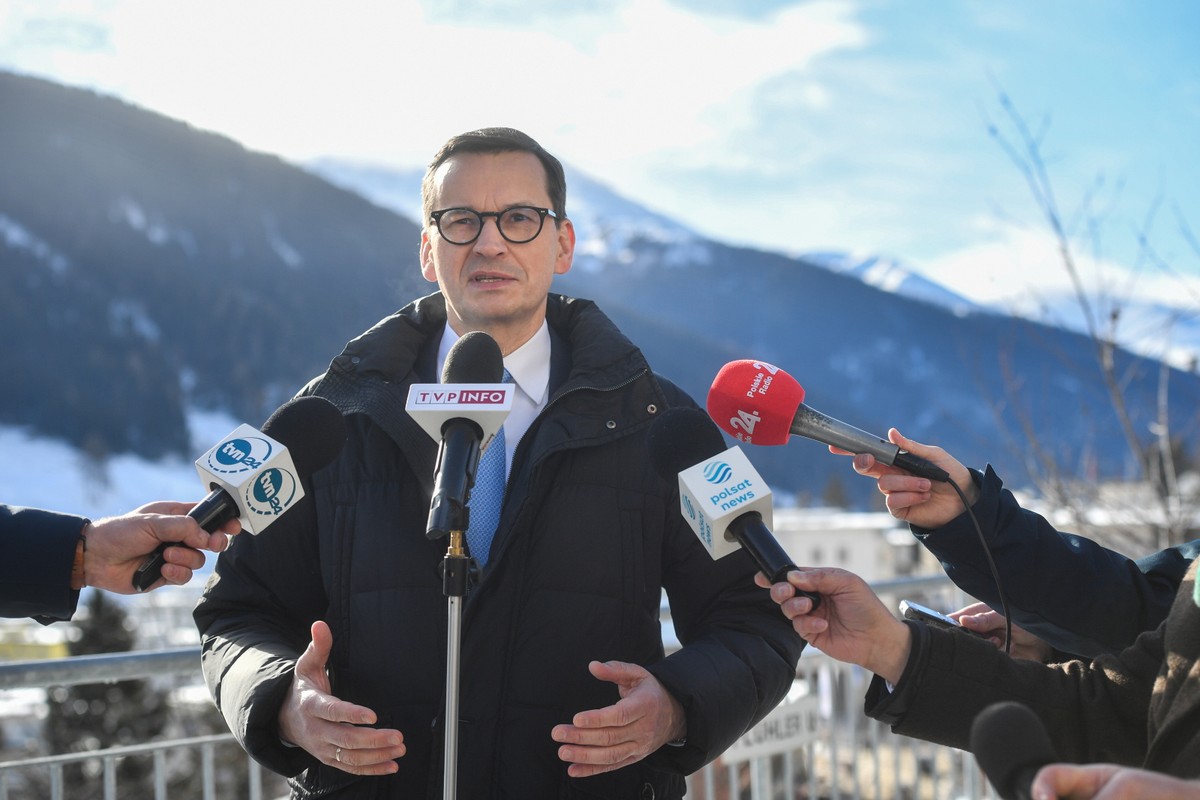 Mateusz Morawiecki w Davos