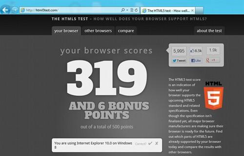 Internet Explorer 10 oferuje ponad dwa razy lepszą zgodność z HTML5 niż IE 9 oraz...