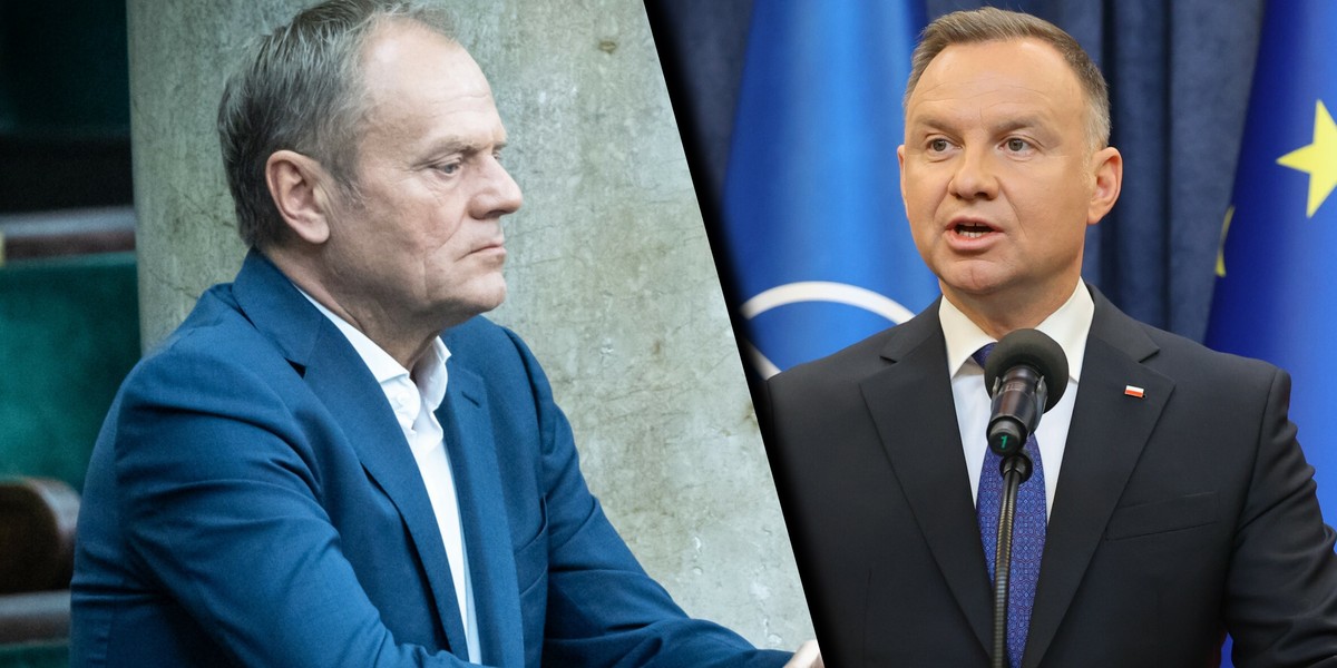 Donald Tusk i Andrzej Duda