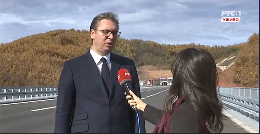 Vučić na novoj deonici istočnog kraka Koridora 10