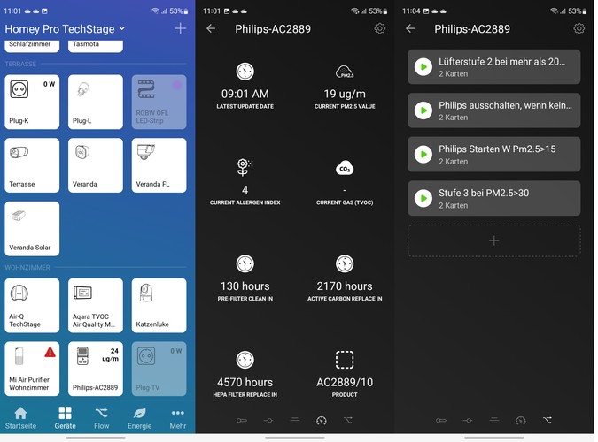 Mithilfe des Air-Q können Anwender den Luftreiniger Philips AC2889 effizienter zur Verbesserung des Raumklimas steuern.