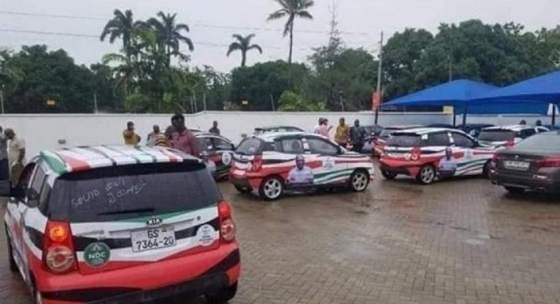 Mahama donates cars to NDC