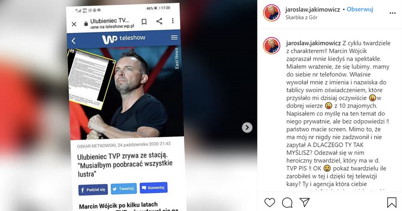 Post Jarosława Jakimowicza