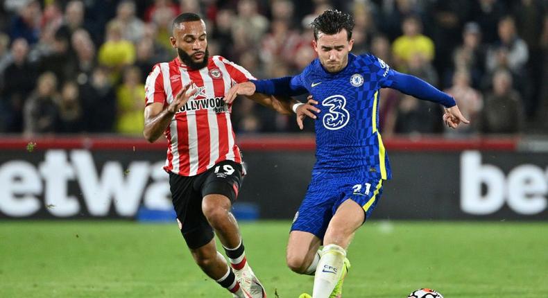 Chelsea defender Ben Chilwell scored the winner at Brentford Creator: JUSTIN TALLIS