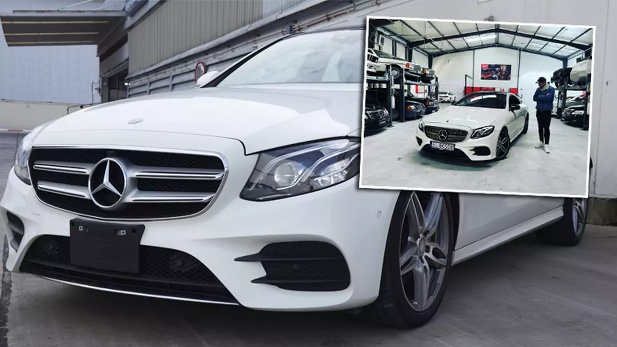 Mercedes klasy E wystawiony na sprzedaż przez Rafała Paczesia (Instagram/rafal_paczes)